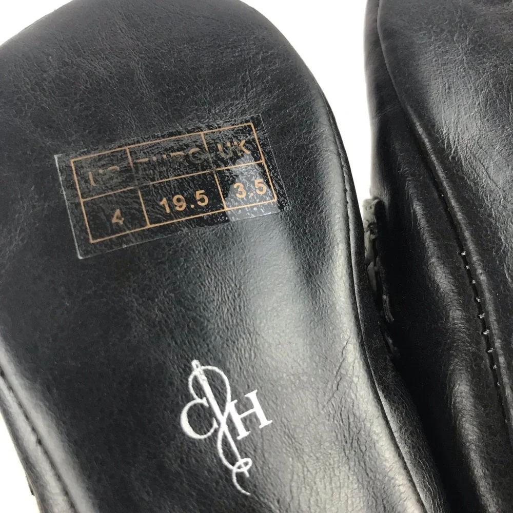 Cole Haan Mini Bit Size 4 Black Baby Boy Dress Shoes Formal Christening Preppy